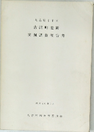 名古屋市中区  古沢町遺跡  発掘調査報告書