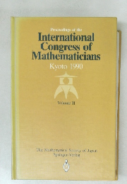 International  Congress of  Mathematicians  Kyoto 1990  Volume II