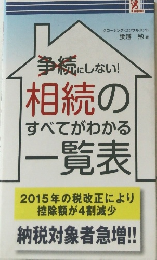 相続のすべてがわかる  一覧表