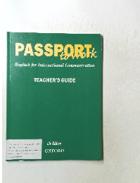 PASSPORT to work  English for International Communication  TEACHER'S GUIDE
