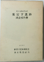 東京都練馬区  愛宕下遺跡  調査報告書　1992年