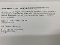 New York Minute　ｓixty Artists on the New York Scene