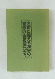 名前に使える漢字の読み方・画数早わかり
