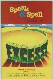 Speak  & Spell  CARTRIDGE  