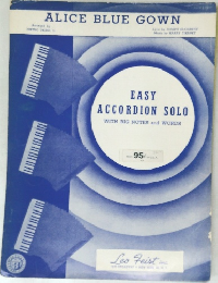 ALICE BLUE GOWN Easy Accordion Solo 