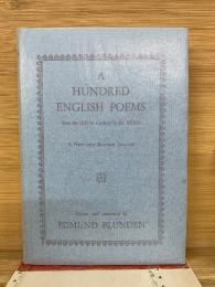 A HUNDRED ENGLISH POEMS　英詩百選