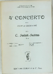4e CONCERTO POUR  PIANO et ORCHESTRE  PAR  C. Saint-Saens  Op. 44