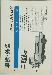 車検・外装　パーツカタログ　1987年8月