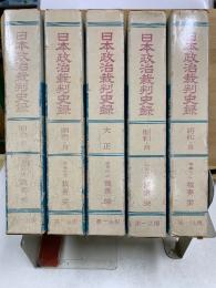 日本政治裁判史録