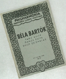 PHILHARMONIA  PARTITUREN SCORES PARTITIONS  BELA BARTOK  TANZ SUITE  DANCE SUITE  SUITE DE DANSES