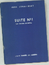 IGOR STRAVINSKY  SUITE NOI  FOR CHAMBER ORCHESTRA  J&W. CHESTER, Ltd., LONDON