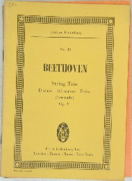 BEETHOVEN  String Trio  D major-Re majeur-D dur  (Serenade)  Op. 8