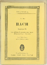 Edition Eulenburg  No. 1008  BACH  Kantate 56