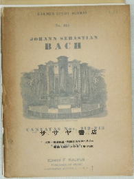 No. 865  JOHANN SEBASTIAN  BACH　ササヤ書店