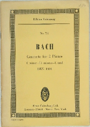 No. 731  BACH  Concerto for 2 Pianos