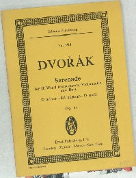 DVORAK　Serenade　D minor-Re mineur-D moll  Op. 44