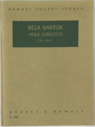 BELA BARTOK  VIOLA CONCERTO　No 668
