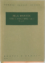 BELA BARTOK  VIOLIN CONCERTO No. I