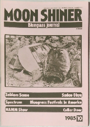 MOON SHINER  Bluegrass journal　1985年10月号
