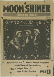 MOON SHINER  Bluegrass journal　1985年5月号