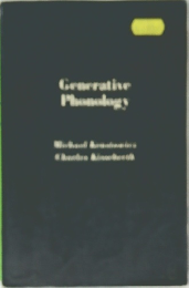 Generative  Phonology