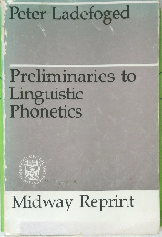 Preliminaries to Linguistic Phonetics