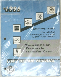 1996 GM Car & Truck Transmission, Transaxle & Transfer Case Overhaul Manual
