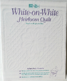 White-on-White  Heirloom Quilt