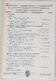 TULANE JOURNAL OF INTERNATIONAL AND COMPARATIVE LAW
