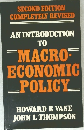 AN INTRODUCTION  TO  MACRO  ECONOMIC  POLICY