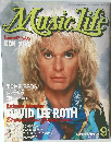 MUSIC LIFE 1988年9月号 表紙：デヴィッド・リー・ロス