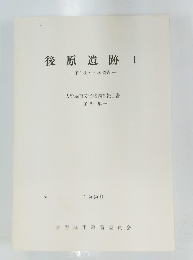後原遺跡IⅠ　第1次~6次調査一　大野城市文化財調査報告書 第53集
