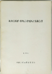 池奥古墳群・仲坂古墳発掘調査報告書 1996