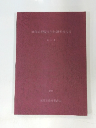 城陽市埋蔵文化財調査報告書　第23集　1993年