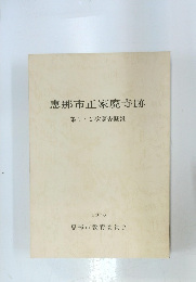 恵那市正家廃寺跡　第1・2次調査概報　1978