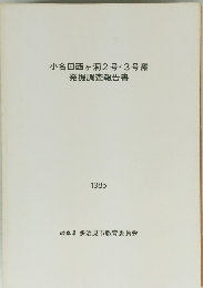 小名田西ヶ洞2号・3号窯発掘調査報告書　1985