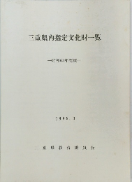三重県内指定文化財一覧