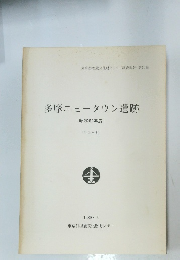 多摩ニュータウン遺跡　昭和62年度