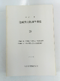埋蔵文化財調査報告 28 1986年3月号