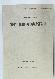 清水川台遺跡発掘調査報告書
