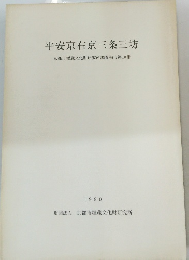 平安京右京三条三坊　京都市埋蔵文化財研究所調査報告第10冊