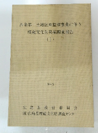 西条第一土地区画整理事業に伴う　埋蔵文化財発掘調査報告　I