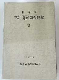 落川遺跡調査概報　VI 1988 3