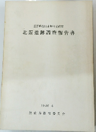 長野県飯山市旭町遺跡群北原遺跡調査報告書