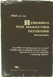 RESEARCH FOR MARKETING DECISIONS Second Edition