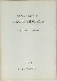 埋蔵文化財発掘調査報告書　1985年3月号