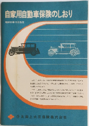 自家用自動車保険のしおり　昭和55年10月改定