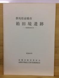 箱田境遺跡 : 発掘調査報告書