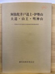 阿弥陀井戸道上・伊勢山・大道・山王・明神山 : 昭和63年度荒砥北部遺跡群発掘調査報告