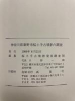 神奈川県秦野市桜土手古墳群の調査